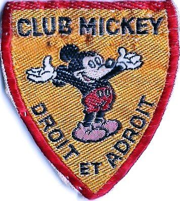 ecusson club mickey ronce
