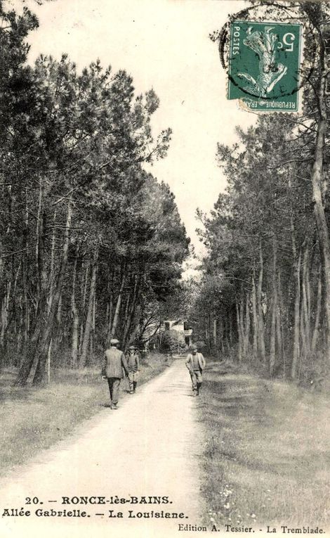 La villa Mascotte est construite à droite sur le chemin qui menait à la Louisiane
