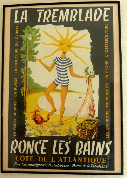 Affiche originale de Claude année 1950. Sa signature appar